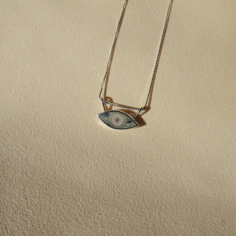 The Seeing Stone Necklace / Ocean Jasper