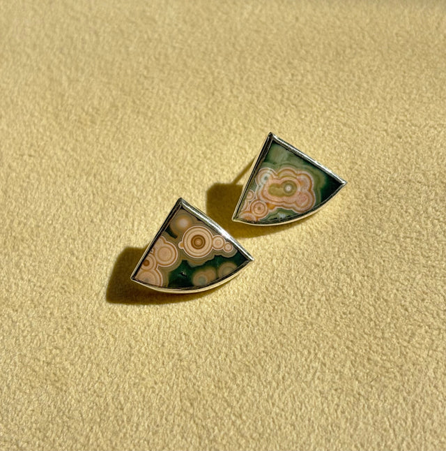 Fan Stud / Ocean Jasper
