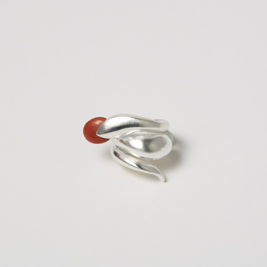 SERPENT Ring / Sterling Silver + Custom Stone