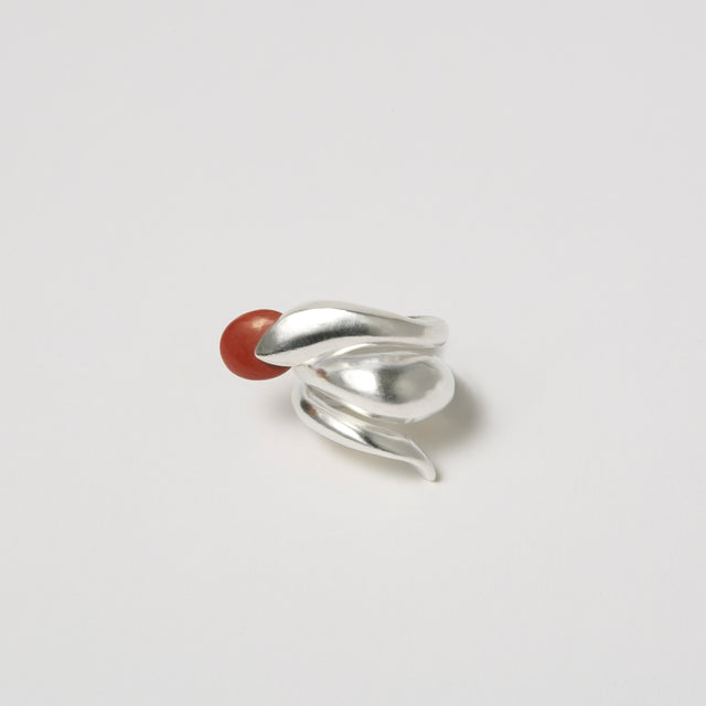 SERPENT Ring / Sterling Silver + Custom Stone