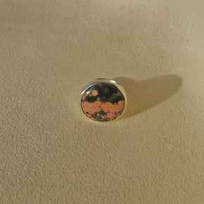 ECLIPSE Ring / Sterling Silver + Ocean Jasper Size 7