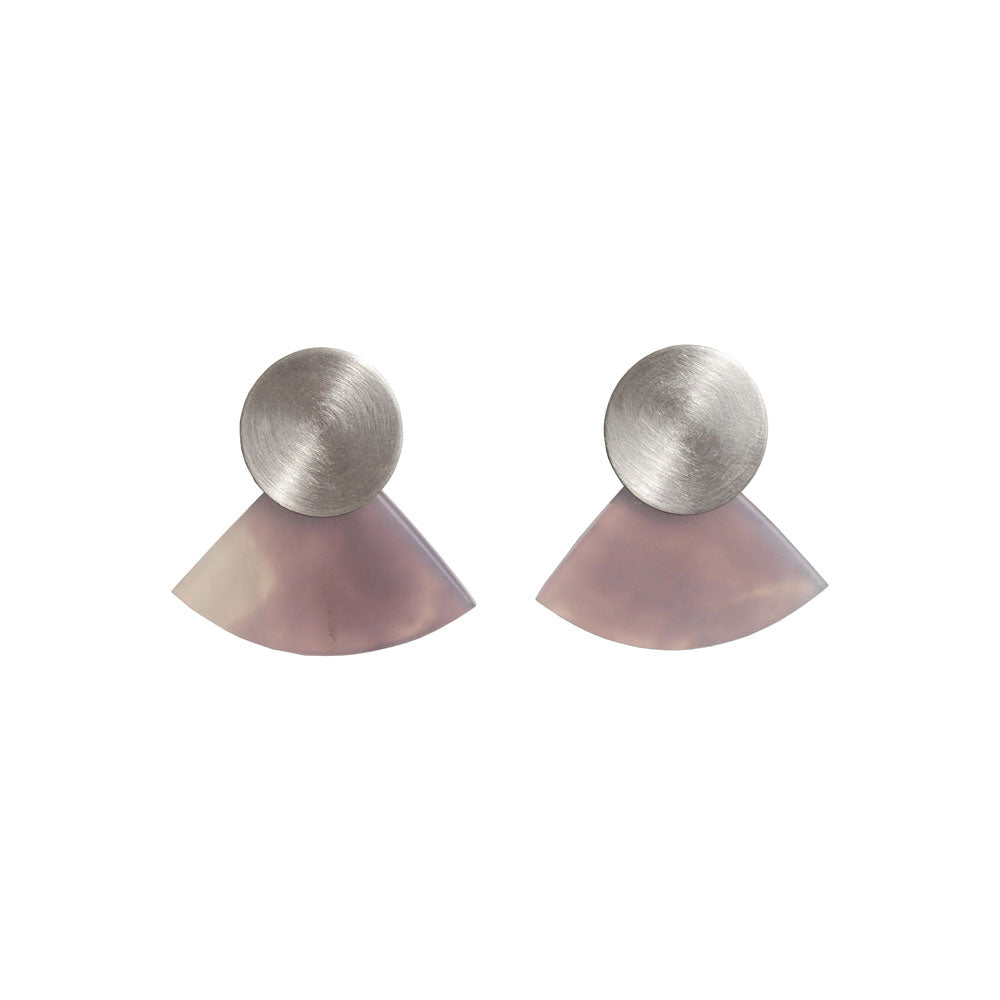 Moonbeam Earrings / Purple Jade