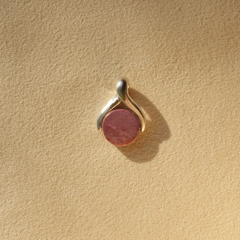 The Wishbone / Sterling Silver + Lavender Jadeite