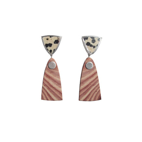 DUO Drops / Dalmatian Jasper + Wonderstone